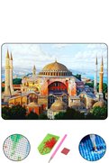 Hondep 5D Sayılarla Elmas Boyama 50X40 Cm Kendin Yap Dıy Puzzle Hobi Seti Mozaik Tablo Dekorasyon