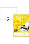 STOREMAX PRStoRe 8718 Evrensel Etiketler, 100 Yaprak, 210 x 148 mm, 2 Adet A4 Yaprak, 200 Adet, Kendinden Yap