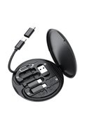 Go İthalat 60W Destekli Kablo Kutusu Seyahat Kablo Seti 5&Ampaposi 1 Arada Usb Type-C Şarj Kablosu Seti () Gl