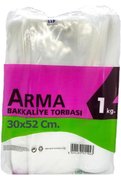 STOREMAX oskyshopc Şeffaf 5 lik 30x52 Cm. Bakkaliye Poşeti Torbası - 1 Kg. - Ort. 85 Adet - 1 Paket newdesing
