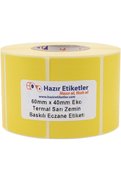 STOREMAX flashtrend etiketler, hazır al hızlı al İlaç Tarif Etiketi Eko 60mm x 40mm Ruloda 1000 Adet 40mm Çap