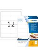STOREMAX 9533 Folyo Etiketleri, 10 Yaprak, 99,1 x 42,3 mm, A4 Başına 12, 120 Adet, Kendinden Yapışkanlı, Mat,