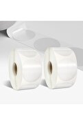 STOREMAX Şeffaf Paketleme Etiketi - Yuvarlak Paketleme Etiketleri - 3 cm Çapında - Şeffaf mühür Etiketleri -