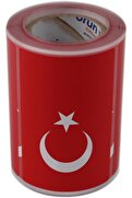 STOREMAX modashine etiketler, hazır al hızlı al Türk Bayrağı Etiketi Kuşe Rulo Çıkatma, 90mmx 60mm 300 Adet 4