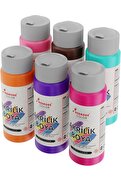 STOREMAX modashine Rose Tamamlayıcı Renkler Akrilik 6'lı Set 6x60 ml modascope 1014773