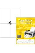 STOREMAX modashine 8717 Evrensel Etiketler, 100 Yaprak, 105 x 148 mm, A4 Adet Sayfa Başına, 400 Adet, Kendind