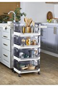 STOREMAX 4 Katlı Portatif Organizer Raf Beyaz, Beyaz 1014773