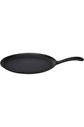 STOREMAX modashine Döküm / Pizza / Pancake Tavası, Yuvarlak Metal Saplı 26cm Siyah modascope 1014773