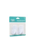 Go İthalat Qlux L-00735 2Pcs Opak Beyaz Plastik Askı (4457)