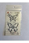 Airbrush Tattoo Kelebek Minimal Yarı Kalıcı Hayalet Geçici Dövme Yapıştırma Dövme