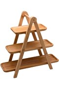 STOREMAX shopverse Bambu 3 Katlı Sunum Tabağı 385 mm trendflick 1014773