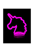 Ethab Ticaret Glbl-Tstil4136 Neon Işıklı Unicorn Masa Gece Lambası