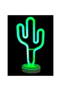 Ethab Ticaret Glbl-Tstil4136 Neon Işıklı Kaktüs Masa Gece Lambası