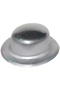 Evimdeyokyok Gümüş Renk Hologramlı Plastik Yuvarlak Melon 27X24 Cm