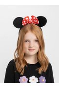Evimdeyokyok Kırmızı Fiyonklu Minnie Mouse Taç Fare Tacı Kafa Bandı