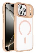 Butik Apple İphone 17 Pro Terea Magsafe Kapak - Pembe-(5796)