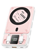 Butik M25W 10.000 Mah 20W Pd Magsafe Powerbank - Pembe-(5796)
