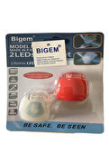 Oem Bisiklet Ön-Arka Silikon Far Stop Lamba Bigem Bm-605