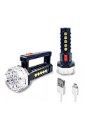 Evimdeyokyok P-17 17+5 Cob Ledli Işıldak Fener