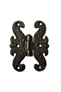 Evimdeyokyok Zamak Kelebek Menteşe - Büyük, 50X67Mm, Oksit, 1 Adet