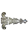Evimdeyokyok Dekoratif, Sac Tek Kuyruklu Menteşe - 69X102 Mm, Büyük, Nikel, 100 Adet
