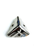 Evimdeyokyok Dekoratif, Kutu, Sandık Köşesi - 35X22 Mm, Küçük, Nikel, 100 Adet