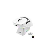 Evimdeyokyok Kablosuz Rgb Mouse Şarj Standlı - Beyaz Mf1216W