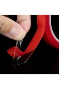 Evimdeyokyok Silikon Çift Taraflı Montaj Bantı Şeffaf Tape 10Mm X 5 Mt