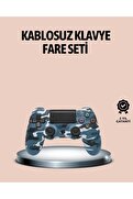 Ethab Giyim Bluetooth Kablosuz Ps4 Gamepad Çift Motorlu Siyah Controller - Glst1392-1054
