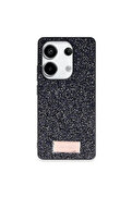 Evimdeyokyok Onegif Xiaomi Redmi Note 13 Pro 4G Bright Simli Kapak - Siyah