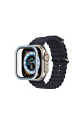 Evimdeyokyok Apple Watch Ultra 49Mm Alüminyum Kasa Cam Ekran Koruyucu - Mavi