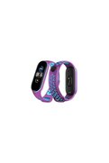 Evimdeyokyok Xiaomi Mi Band 6 Spor Delikli Kordon - Mor-Mavi