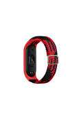 Evimdeyokyok Xiaomi Mi Band 7 Kordon - Kırmızı-Siyah