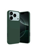 Evimdeyokyok Apple İphone 17 Pro Nano İçi Kadife Silikon - Koyu Yeşil