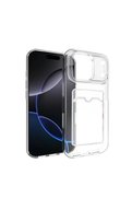 Evimdeyokyok Apple İphone 17 Pro Kart Şeffaf Silikon - Şeffaf