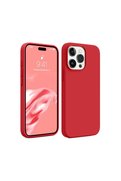 Evimdeyokyok Apple İphone 15 Pro Max Kılıf First Silikon - Kırmızı