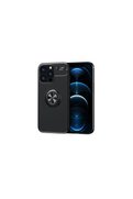 Evimdeyokyok Apple İphone 13 Pro Kılıf Range Yüzüklü Silikon - Siyah