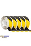 Evimdeyokyok 5 Adet Merdiven Ve Zemin Kaydırmaz Bant 50Mm X 25Metre Sarı Siyah