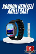 Mey İthalat ® Ultra Akıllı Saat 49 Mm Çift Kordonlu Arama Cevaplama Bluetooth Bağlantılı