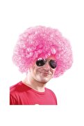 Evimdeyokyok Açık Pembe Renk Kıvırcık Afro Bonus Peruk