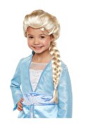 Go İthalat Platin Altın Dore Renk Karlar Ülkesi Elsa Frozen Peruğu Çocuk Boy