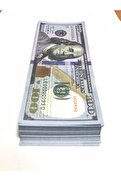 İrhanlar 100 Adet 100 Dolar Geçersiz Sahte Düğün Parası Oyun Parası 100X100 Dolar