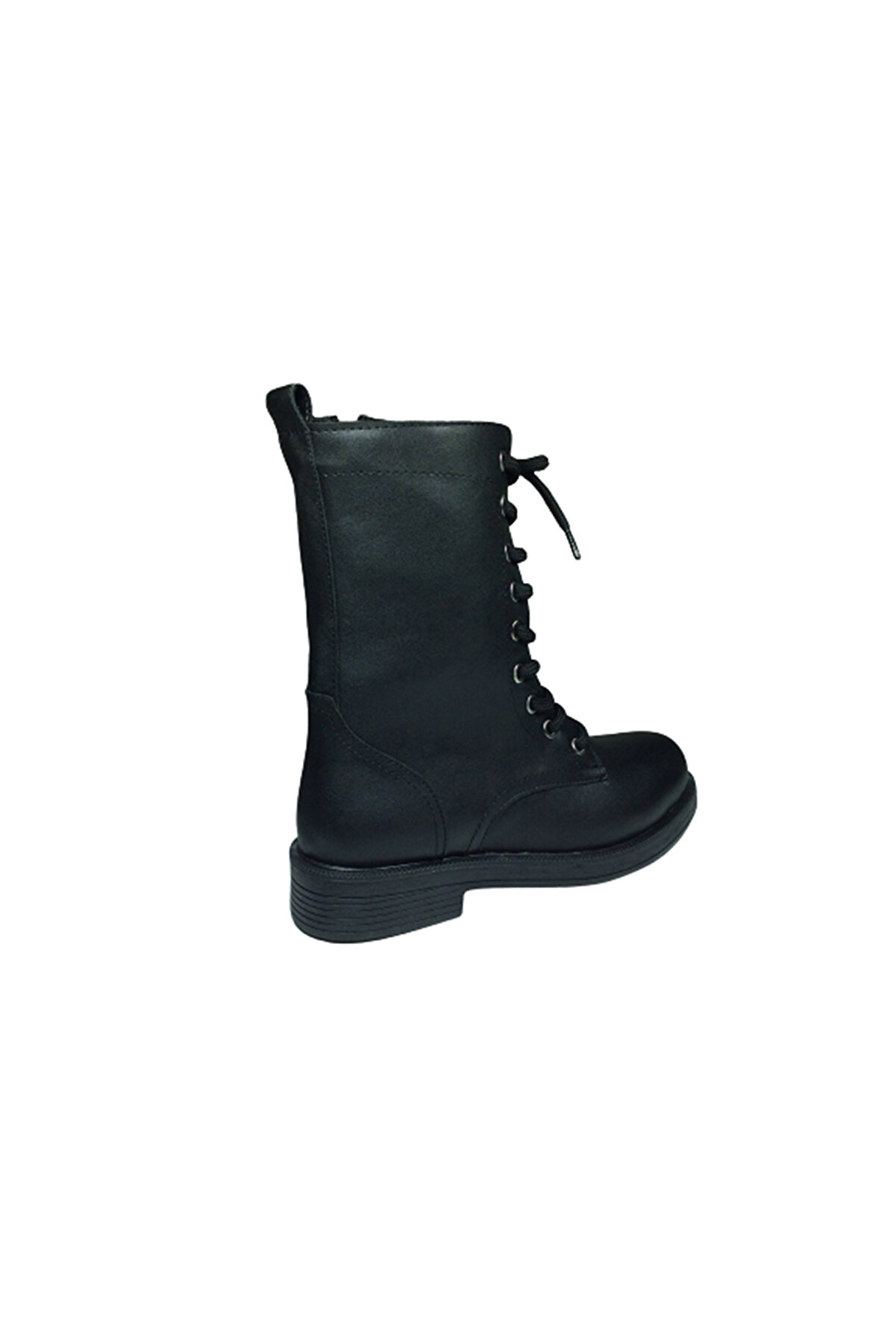 2002 Womenly Style Kadın Si̇yah Postal Bot Bağcıklı Ve Fermuarlı