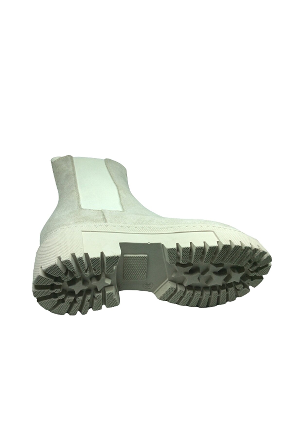 2004 Womenly Style Kadın Ten Bej Renk Süet Lasti̇kli̇ Bot Suni̇ Deri̇