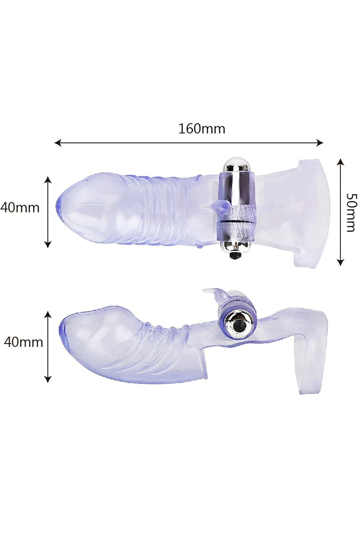 Erox Fi̇nger G-Sti̇mulant 10 Mod Parmak Vi̇brat&ouml;r Mor