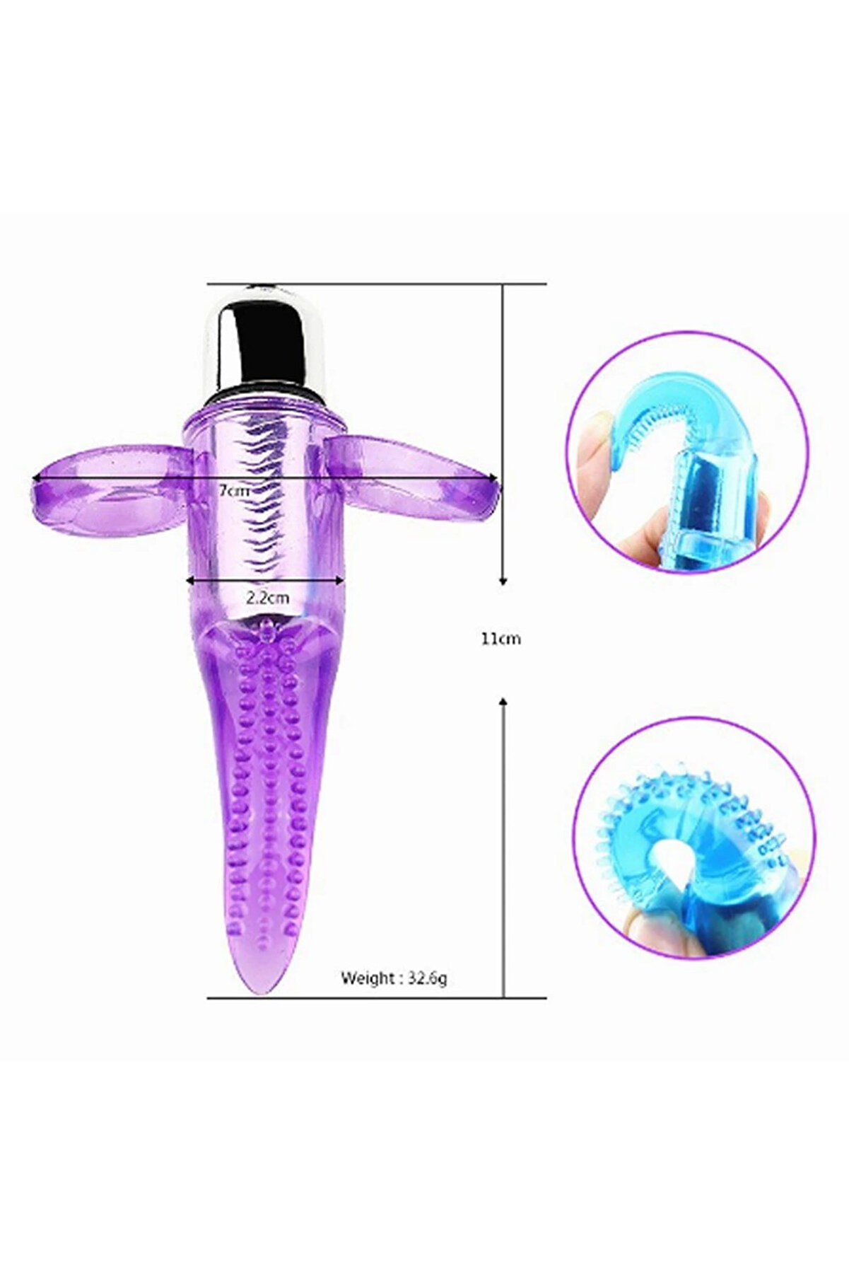 Erox To Me Fi̇nger Kli̇tori̇s Uyarıcılı Parmak Vi̇brat&ouml;r Mor