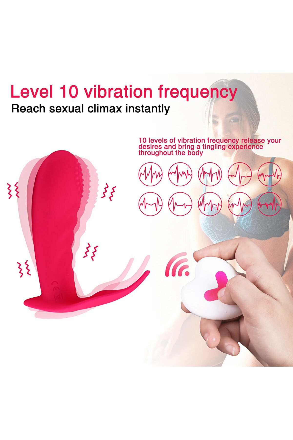 Erox Shequ Fuli̇con 10 Modlu Uzaktan Kumandalı Gi̇yi̇lebi̇li̇r Vi̇brat&ouml;r