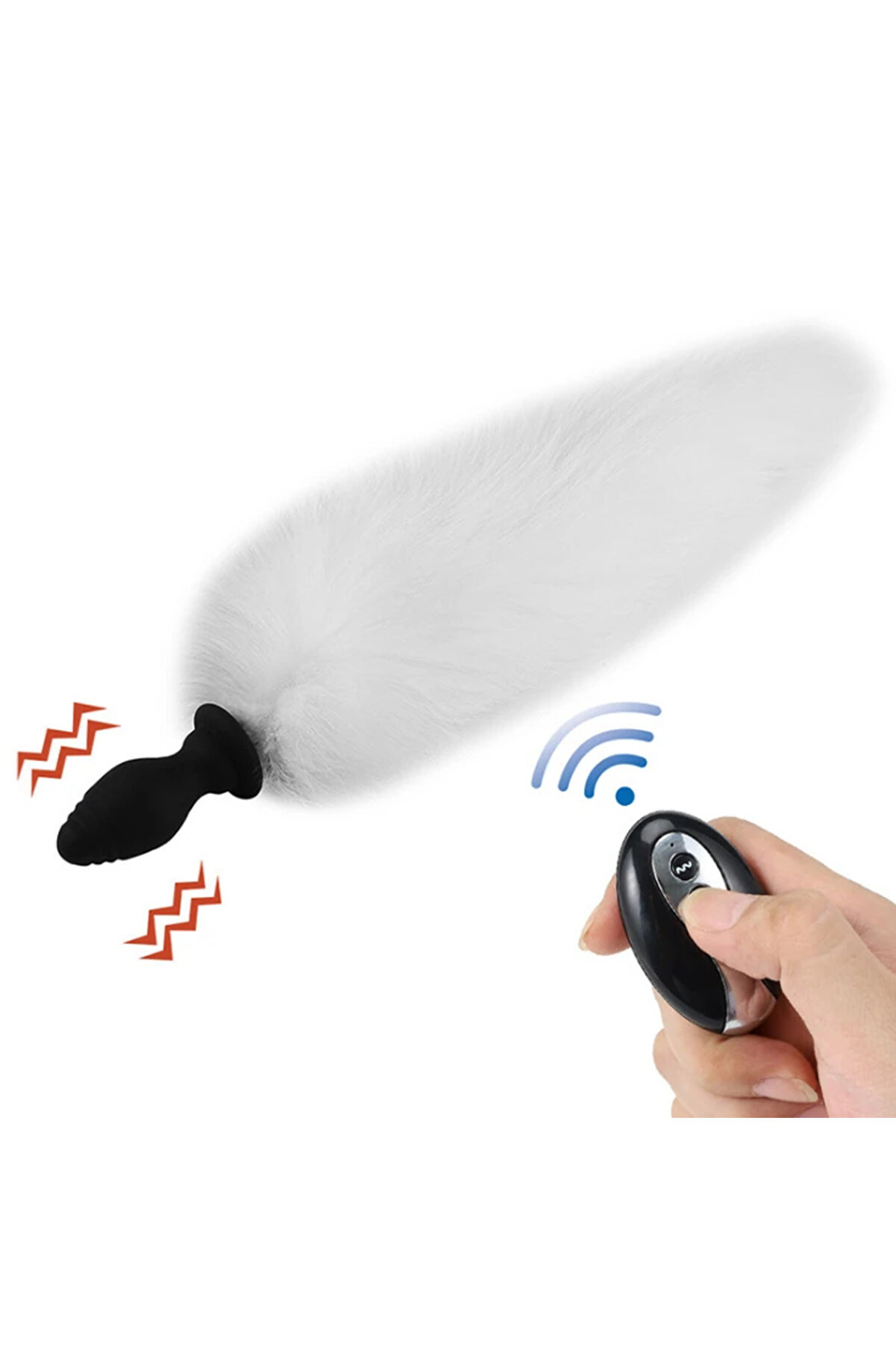 Erox Tai̇l Whi̇te Uzaktan Kumandalı Kuyruklu Anal Vi̇brat&ouml;r