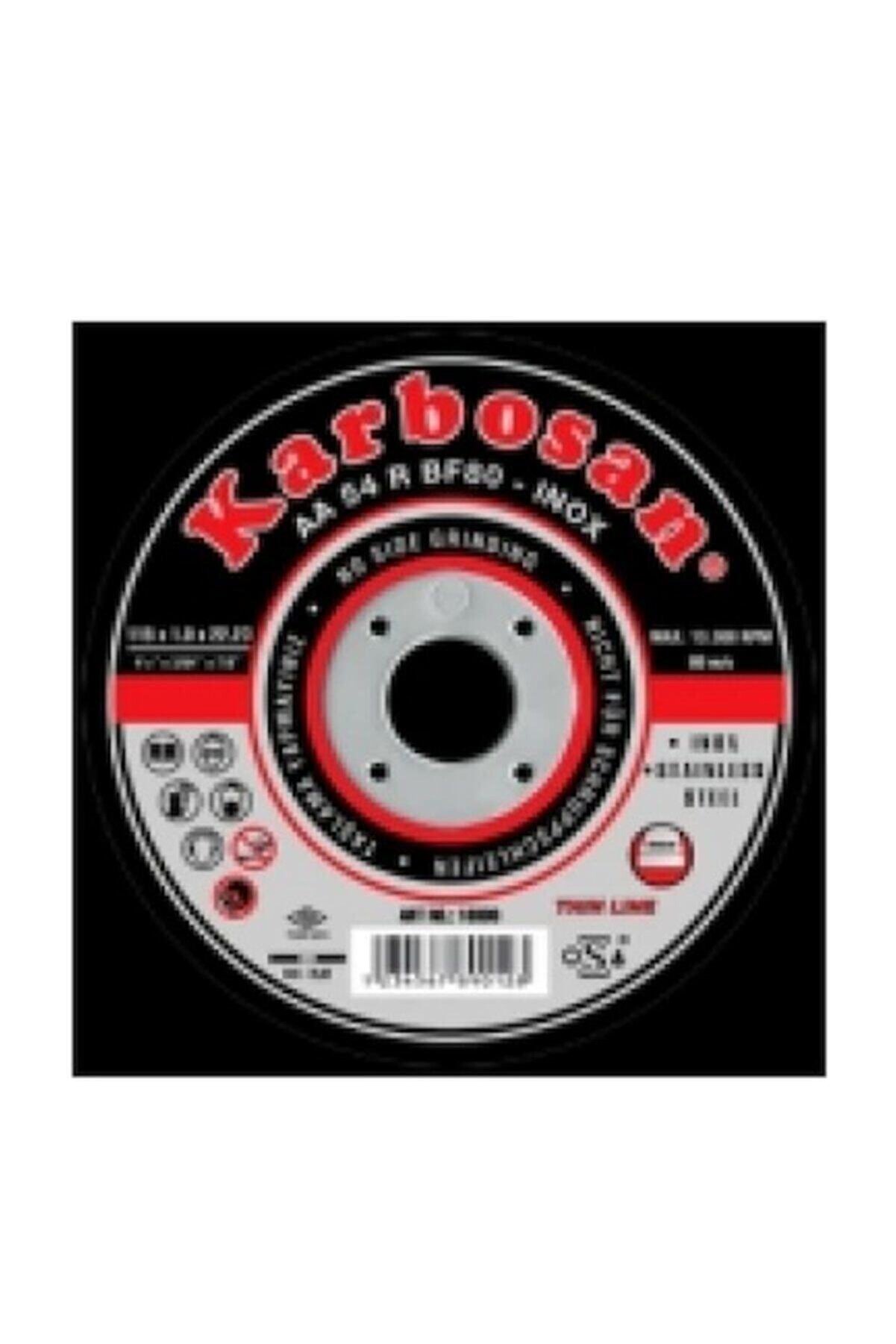 KARBOSAN Inox Metal Kesici Ince Taş 115 Mm 25 Adet