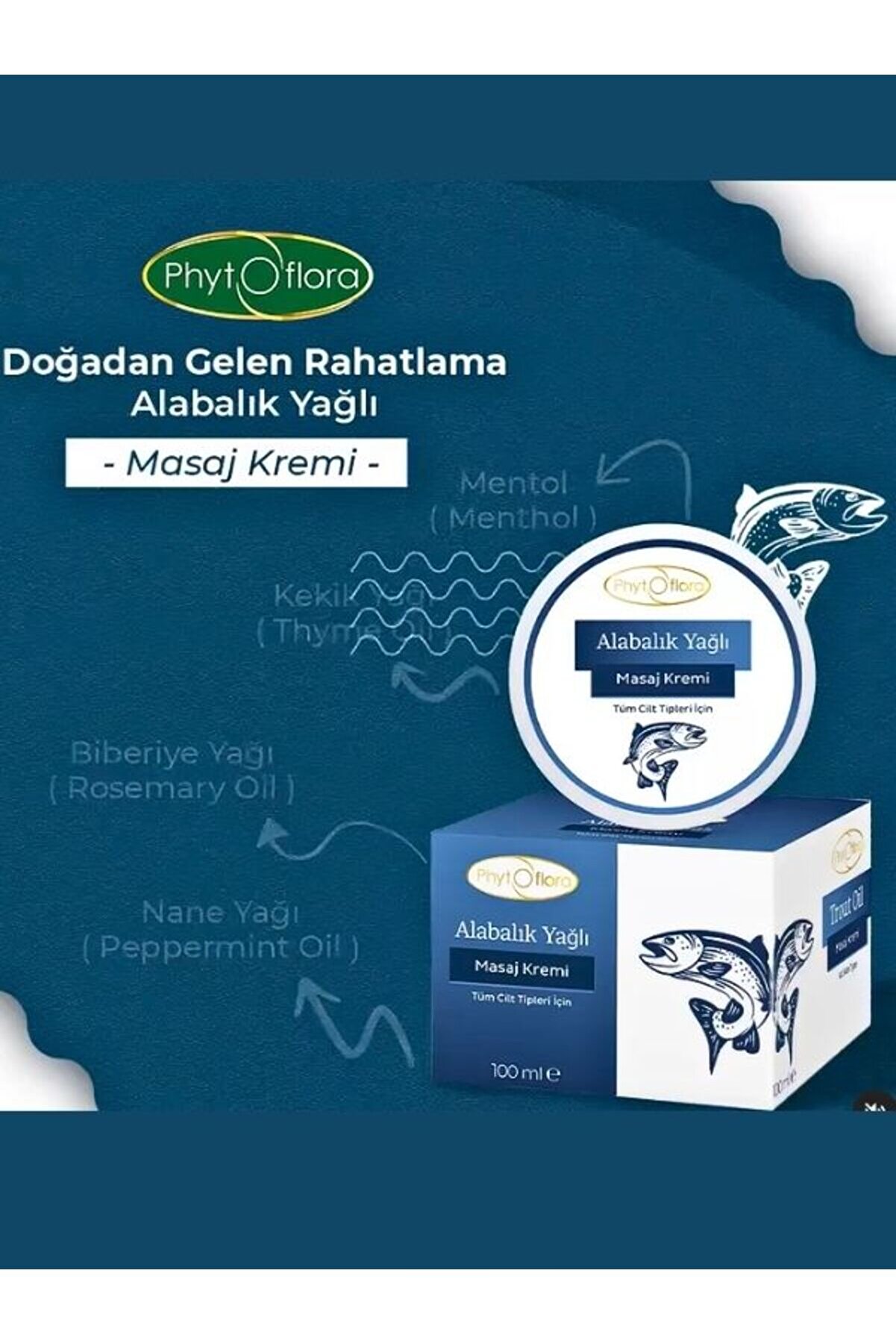 Phytoflora Alabalık Yağlı Masaj Kremi 100 ML